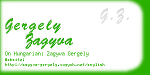 gergely zagyva business card